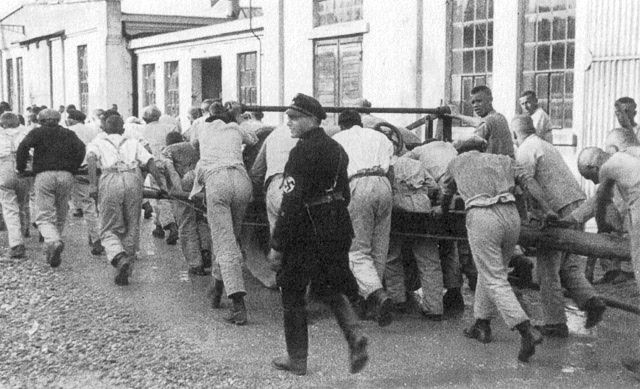 Dachau work detail in the early days of the camp